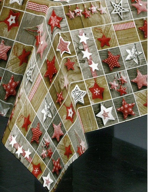Mantel Antimanchas Estrellas Navidad