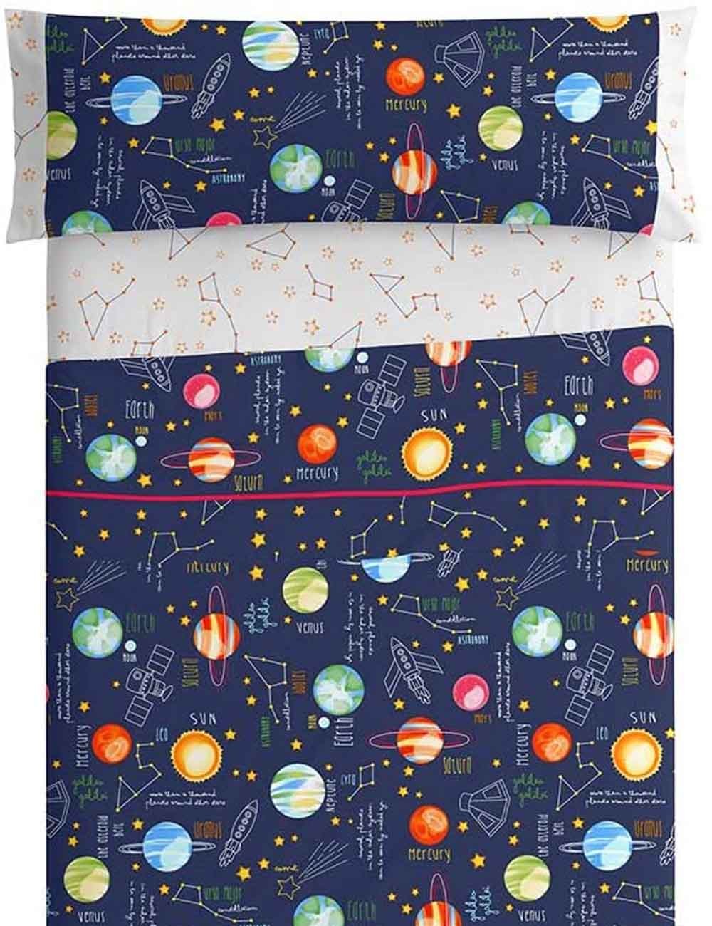 Juego de sábanas 3 piezas Burrito blanco Planet Juego de sábanas 3 piezas Burrito blanco Planet