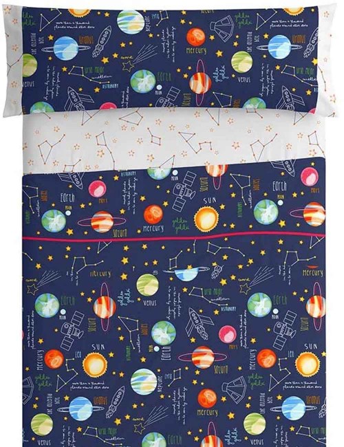 Juego de sábanas 3 piezas Burrito blanco Planet