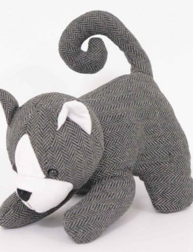 Sujetapuertas Gatito Gris