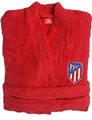 Albornoz oficial Atlético de Madrid.100 % algodón rizado americano