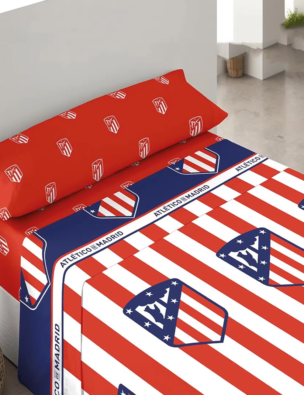 Juego de sábanas 3 piezas Atlético de Madrid